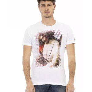 Front Print Short Sleeve T-shirt L Men