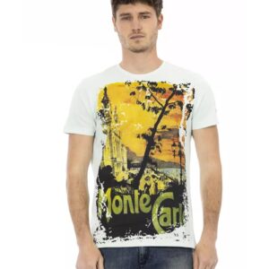 Short Sleeve T-shirt with Front Print 3XL Men