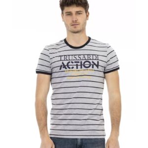 Printed Round Neck Short Sleeve T-Shirt L Men