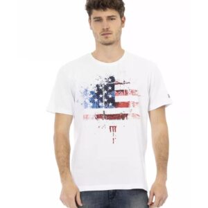 Short Sleeve T-shirt with Front Print 2XL Men