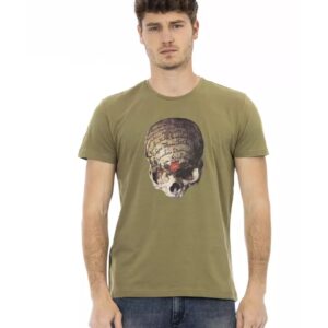 Short Sleeve T-shirt with Front Print 3XL Men