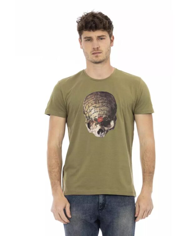 Short Sleeve T-shirt with Front Print 3XL Men