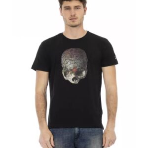 Short Sleeve T-shirt with Front Print 3XL Men