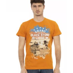 Short Sleeve T-shirt with Front Print L Men