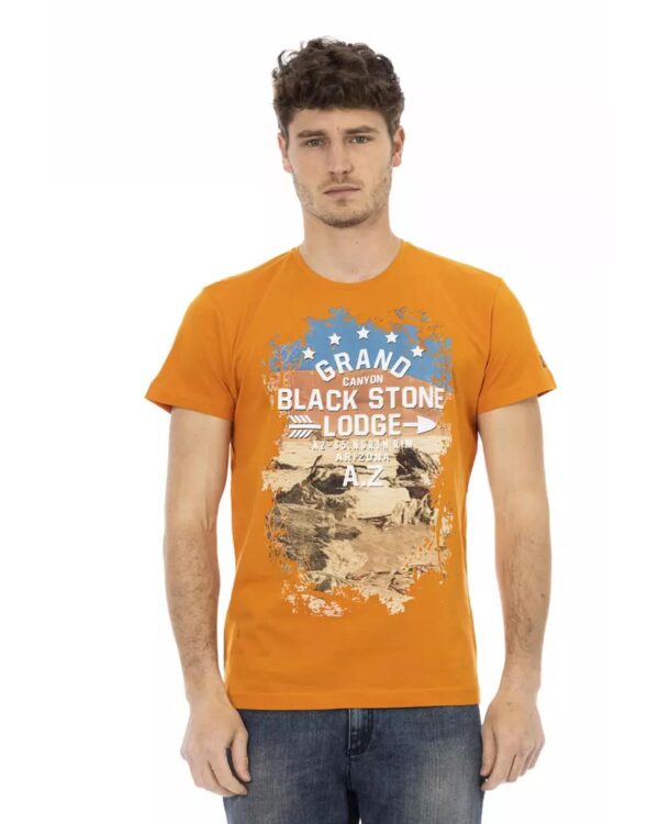 Short Sleeve T-shirt with Front Print L Men