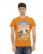 Short Sleeve T-shirt with Front Print M Men