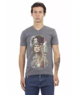 Short Sleeve T-shirt With V-neck L Men