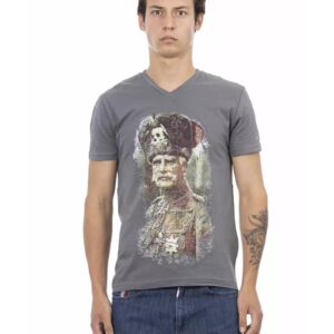 Short Sleeve T-shirt With V-neck L Men