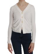 BYBLOS V-neck Long Sleeve Cropped Cardigan Blouse XS Women