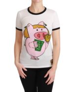 Year of the Pig Crewneck T-shirt 36 IT Women