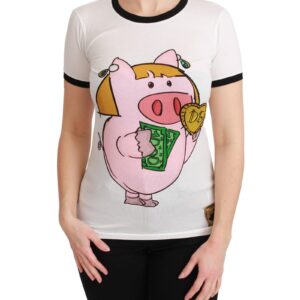 Year of the Pig Crewneck T-shirt 36 IT Women