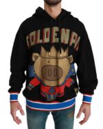 Hooded Sweater with Multicolor Motive 44 IT Men