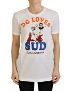 Crew Neck T-shirt with DG LOVES SUD Motive 36 IT Women