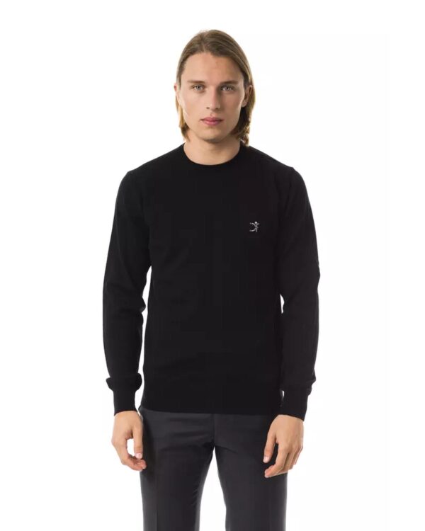 Embroidered Wool Sweater L Men