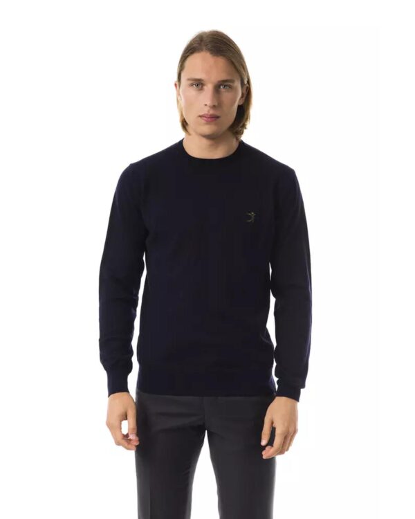 Embroidered Extrafine Wool Merinos Sweater S Men