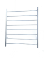 Premium Brushed Chrome Towel Rack - 8 Bars  Round Design  AU Standard  1000x620mm Wide