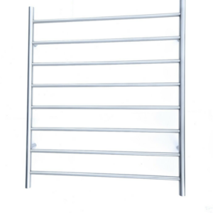 Premium Brushed Chrome Towel Rack - 8 Bars  Round Design  AU Standard  1000x620mm Wide