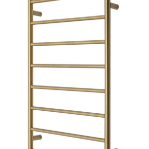 Premium Brushed Gold Towel Rack - 8 Bars  Round Design  AU Standard  1000x620mm Wide