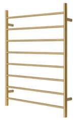 Premium Brushed Gold Towel Rack - 8 Bars  Round Design  AU Standard  1000x850mm Wide