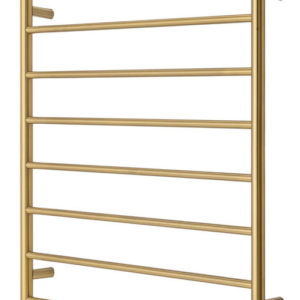 Premium Brushed Gold Towel Rack - 8 Bars  Round Design  AU Standard  1000x850mm Wide