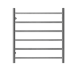 Premium Brushed Chrome Towel Rack - 6 Bars  Round Design  AU Standard  650x620mm Wide