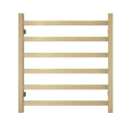 Premium Brushed Gold Towel Rack - 6 Bars  Square Design  AU Standard  650x620mm Wide