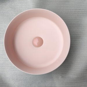 2020 Matte Pink Round 360 mm Dia top counter basin porcelain sink