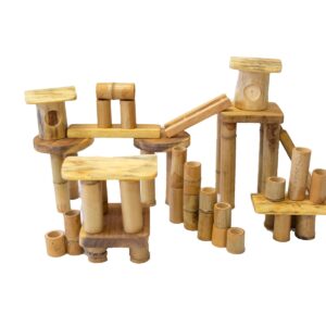 Bamboo building set 50 pcs