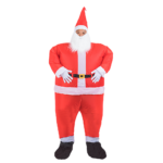 Inflatable Santa Costume Fan Operated One Size Fits All Quick Inflate Lightweight