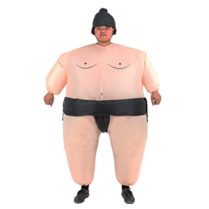 Inflatable Sumo Costume Lightweight Fan Operated One Size Terylene Suit