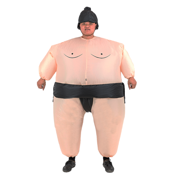 Inflatable Sumo Costume Lightweight Fan Operated One Size Terylene Suit