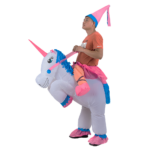 Inflatable Unicorn Costume Adult One Size Fan Operated Lightweight Suit