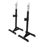 Adjustable Squat Rack Stand Pair Weight Lifting Barbell Holder Home Gym 100kg