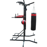 3 in 1 Boxing Station Multi Exercise Dip Pull Up 30kg Bag Adjustable Speed Ball