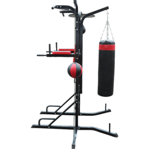 3 in 1 Boxing Station Multi Exercise Dip Pull Up 30kg Bag Adjustable Speed Ball