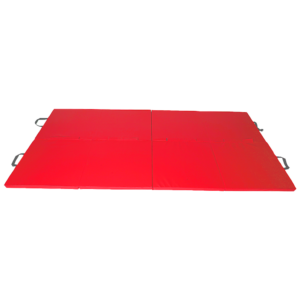 Folding Gymnastics Mat Martial Arts Yoga Cushion 240x122x4cm Red Foldable