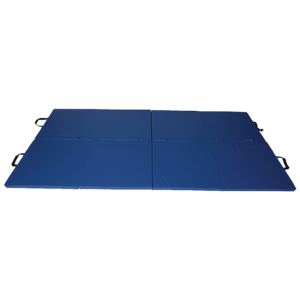 Exercise Mat 240x122cm Foldable Gymnastics Martial Arts Yoga Cushion Blue