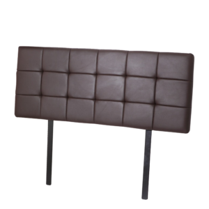 Queen Bed Headboard Tufted PU Leather Adjustable Brown 1590x560mm