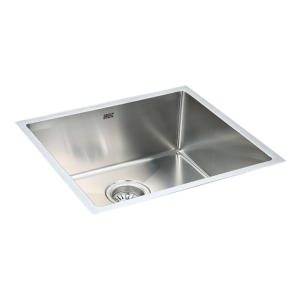 Stainless Steel Kitchen Sink 490x440mm Undermount Topmount Sound Padded