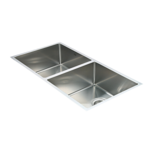 Stainless Steel Kitchen Sink 865x440mm Dual Mount 50/50 Double Bowl with Waste