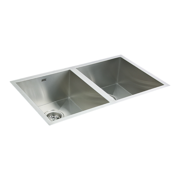 Double Bowl Kitchen Sink 770x450mm Stainless Steel Undermount Topmount Waste