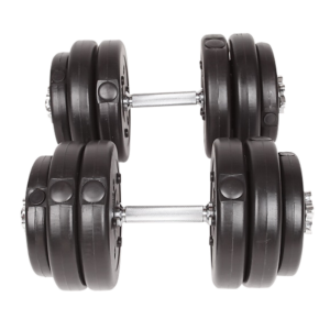 Adjustable Dumbbell Set 30KG Home Fitness 8x2.5KG 4x1.25KG Plates 2 Bars