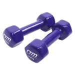 2kg Hex Dumbbell Set PVC Coated Hand Weights Home Fitness Equipment Pair