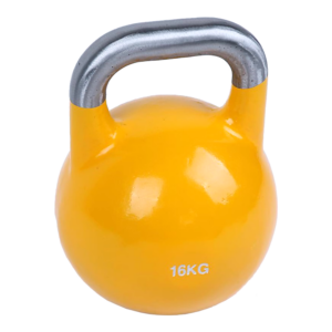 Kettlebell 16KG Pro Grade Steel Competition  Yellow Home Gym Fitness