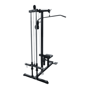 Lat PullDown Low Row Machine 2 in 1 Adjustable 150kg Capacity Heavy Duty Steel