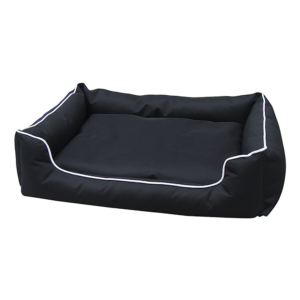 Waterproof Heavy Duty Dog Bed 80x64cm Outdoor Indoor Pet Cushion Black