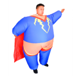 Inflatable Super Hero Costume Adult One Size Fan Operated Terylene Suit