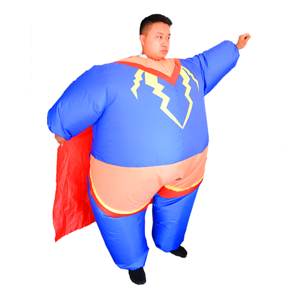 Inflatable Super Hero Costume Adult One Size Fan Operated Terylene Suit