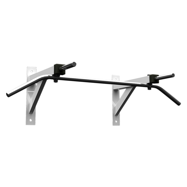 Wall Mounted Chin Up Bar Heavy Duty Chrome 300kg Capacity Home Gym Equipment