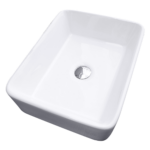 Ceramic Vanity Basin Square Above Counter 480x380mm White Bathroom Sink